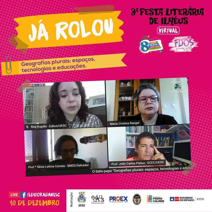 Mesa virtual sobre tecnologias e educação na FLI 2020